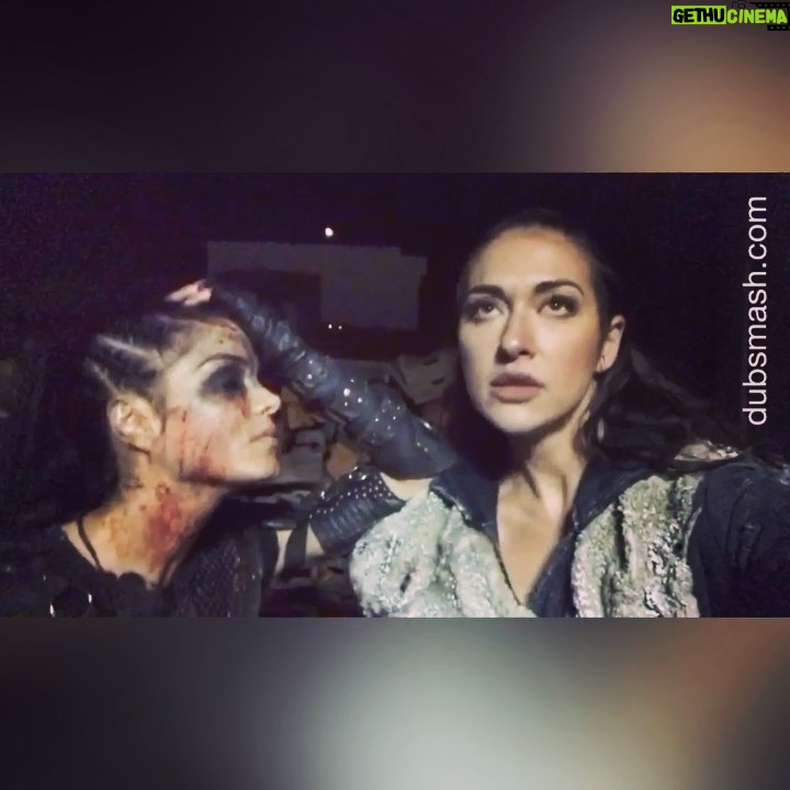 Marie Avgeropoulos Instagram - No comment required . ESP by you @tasyateles 🙄 you will forever have a space In my 🖤 in the annoying department . #dubsmash #throwback #2016 #bertandernie #sesemestreet #buds #the100 #octaviablake #echo