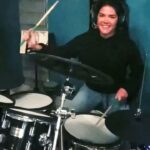 Marie Avgeropoulos Instagram – Stairway to where ? #heaven #jamming #girlswhoplaydrums @roland_vdrums #rolandvdrums #vdrums