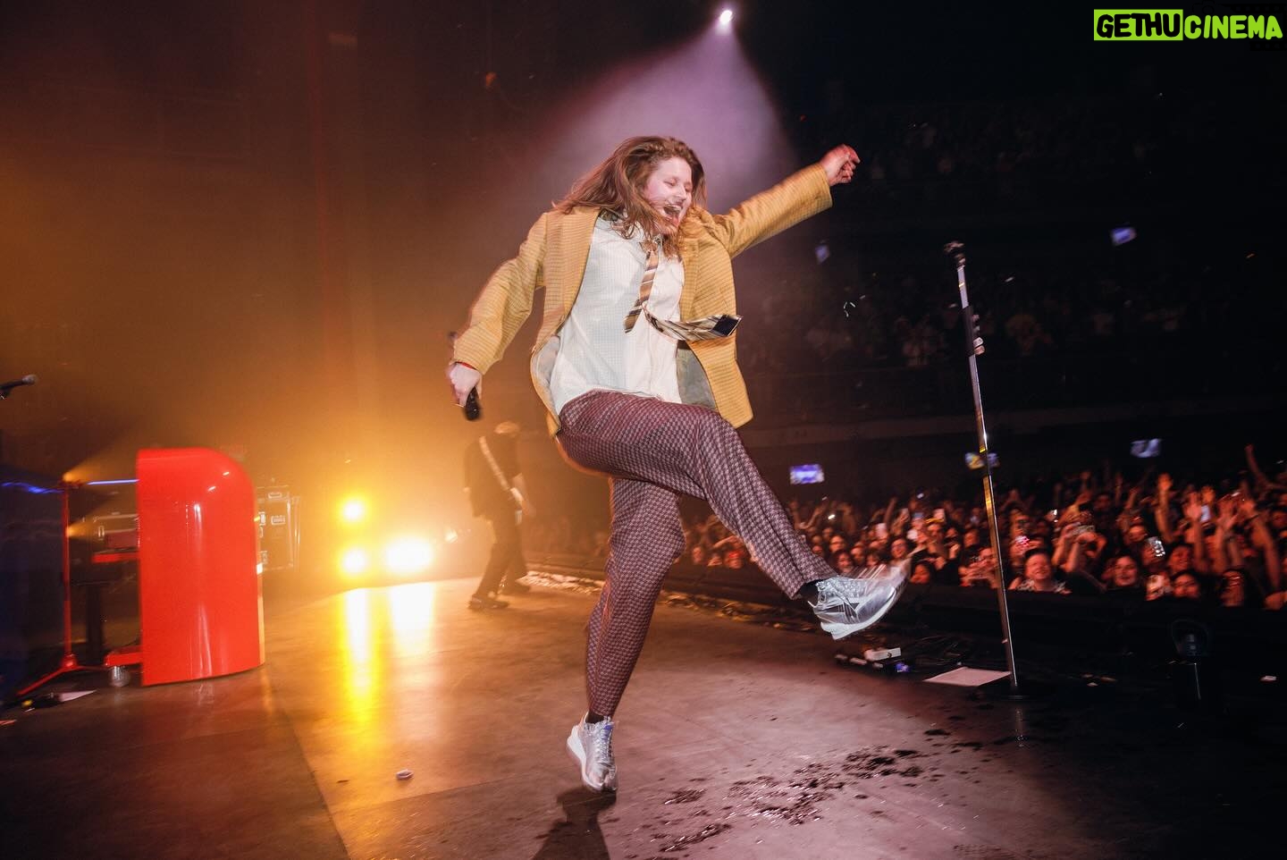 Marie Ulven Ringheim Instagram - boston you had me running a fucking marathon last nightπβ€οΈ we just kicked off the tour and it was honestly a dream come true!!!! forever grateful i get to do this!! philly next π©ββ€οΈβπβπ© πΈ @isakuzumaki π @goldengoose