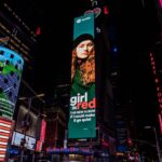 Marie Ulven Ringheim Instagram - down at times square in the rain , there’s a billboard with my face 🔴 forever grateful @spotify 💚