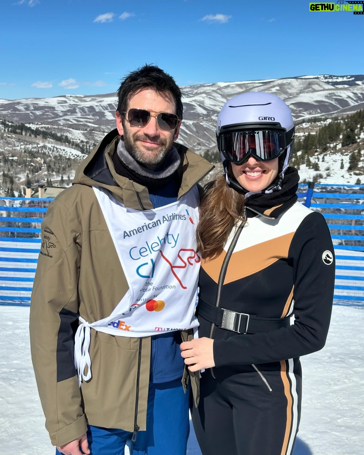 Marina Squerciati Instagram - Proud to stand with Colin Donnell to support finding a cure for Cystic Fibrosis with @cf_foundation & @americanair. Here's something AMAZING: since #celebrityski began 39 years ago, the millions of dollars raised has helped raise the life-expectancy for someone living with CF from 18 to well into the 50's. BUT we still have work to do, "It will not be over until CF stands for Cure Found." #CysticFibrosis #CelebritySki #LetGoodTakeFlight @cordova.co #cordova #cordovaski