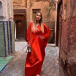 Marine El Himer Instagram – Jemaa el fna time 🧡🇲🇦

Outfit by @maryam.online.couture ✨-40% with MARINE40 
https://www.maryamonline.com