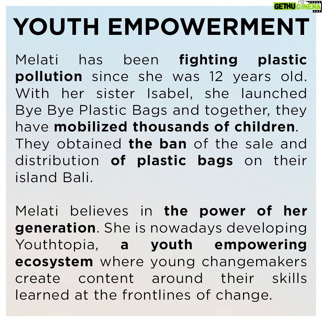 Marion Cotillard Instagram - I am thrilled to introduce you to Melati Wijsen, one of our heroes. @melatiwijsen “BIGGER THAN US” 7 young activists from all over the world Their stories « BIGGER THAN US » 7 jeunes activistes de part le monde Leur histoire @flore_vasseur @melatiwijsen @vbmemory @mary_finn @mohamad_aljounde @xiuhtezcatl @renesilva@biggerthanus_thefilm and Winnie Tushabe @Biggerthanus_thefilm @festivaldecannes #itallstartswithyou #çacommence avec toi #Festivaldecannes2021