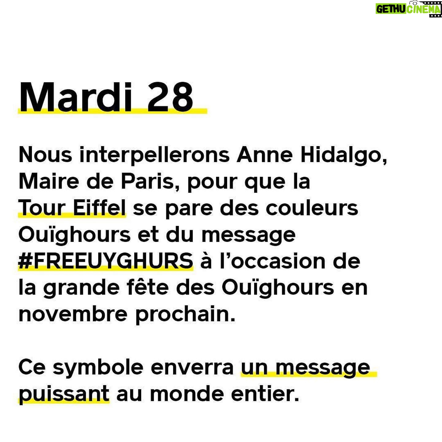 Marion Cotillard Instagram - LIEN DANS MA BIIO POUR LA PÉTITION #Repost @raphaelglucksmann ・・・ Nous les abandonnerons jamais. Cela fait maintenant 2 an qu’on se mobilise et cette semaine est cruciale. Je compte sur vous et votre humanité. Chaque jour, je ferai un post pour chaque mobilisation. Ne lâchons rien. Notre semaine de mobilisation : nous allons rendre visibles les millions de Ouïghours encore parqués dans les camps de concentration. Et exiger que nos dirigeants agissent. Tous les jours. Partout. Voici notre plan de bataille. *Aujourd’hui Signer et partager la pétition adressée à @ursulavonderleyen et @emmanuelmacron (dans ma bio). La demande est simple : bannissez de nos marchés les produits issus de l’esclavage des Ouïghours. En commençant par les produits de @nike et @zara . Objectif : arriver à 100 000 signatures avant samedi.