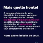 Marion Cotillard Instagram - @emmanuelmacron @stephane_sejourne @pascal.canfin vous devrez un jour prochain rendre des comptes #honte