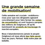 Marion Cotillard Instagram - LIEN DANS MA BIIO POUR LA PÉTITION #Repost @raphaelglucksmann ・・・ Nous les abandonnerons jamais. Cela fait maintenant 2 an qu’on se mobilise et cette semaine est cruciale. Je compte sur vous et votre humanité. Chaque jour, je ferai un post pour chaque mobilisation. Ne lâchons rien. Notre semaine de mobilisation : nous allons rendre visibles les millions de Ouïghours encore parqués dans les camps de concentration. Et exiger que nos dirigeants agissent. Tous les jours. Partout. Voici notre plan de bataille. *Aujourd’hui Signer et partager la pétition adressée à @ursulavonderleyen et @emmanuelmacron (dans ma bio). La demande est simple : bannissez de nos marchés les produits issus de l’esclavage des Ouïghours. En commençant par les produits de @nike et @zara . Objectif : arriver à 100 000 signatures avant samedi.