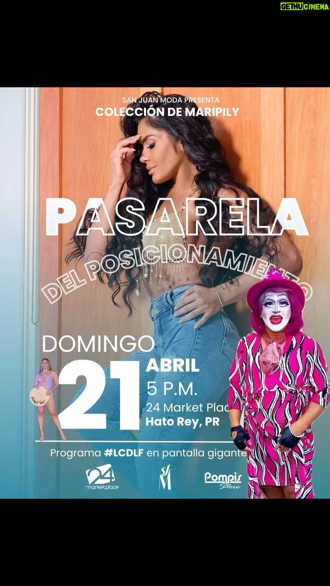 Maripily Instagram - Pasarela de Posicionamiento! Este próximo Domingo 21 de Abril. San Juan Moda @sanjuanmodapr te trae este evento con toda la mercancía Nueva de Pompis la Línea de nuestra @maripilyoficial 🌪️🇵🇷 ven a disfrutar con Nosotros desde las 5:00pm en el @24_marketplace Y luego estaremos viendo la gala de Posicionamiento de la Casa de los Famosos! A las 7:00pm Animación por @krissducecile 🎤🔥 Los esperamos! 🔥💪🇵🇷🌪️ #maripily #lacasadelosfamosos #lacasadelosfamosos4 #lcdlf #lcdlf4 #maripilysequeda