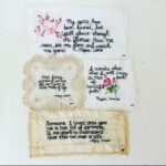 Marisa Tomei Instagram - The Art of Healing: Inspired by Pieper Lewis’s courage and resilience @tanyaauthor, @tinypricksproject and I banded together to offer the following collection for sale to raise funds to support Pieper’s journey: 2 Pieper Lewis quotes stitched by Diana Weymar 2  Mary Oliver poetry fragments stitched by Diana Weymar Assume Nothing: A Story of Intimate Violence by Tanya Selvaratnam and autographed by the author From @newsweek: “Money to support Lewis was raised on GoFundMe by Leland Schipper, one of her former teachers. On the online fundraiser he wrote: ‘In Iowa, there is a law that states that anyone who is convicted of killing a person, regardless of circumstances, must pay that individual's family 150,000 dollars. This law is intended to provide justice to families who lost their loved ones. ‘However, in the case of Pieper, it will require her to pay 150,000 dollars to the family of a man who purchased Pieper's fifteen-year-old body from a sex trafficker, gave her drugs and alcohol, and then raped her repeatedly. ‘Pieper does not owe that man's family justice. Pieper does not deserve to be financially burdened for the rest of her life because the state of Iowa wrote a law that fails to give judges any discretion as to how it is applied. This law doesn't make sense in many cases, but in this case, it's morally unjustifiable. A child who was raped, under no circumstances, should owe the rapist's family money.’” Please share this post and Pieper’s story to help us raise funds to support her. Starting price: $300 excluding shipping. Please comment on this post or DM @tinypricksproject to submit your price. Bidding will continue through #DomesticViolenceAwarenessMonth until November 3. 100% of proceeds will go to #pieperlewis. For resources about #domesticviolence #intimatepartnerviolence, please visit #LinkInBio @tanyaauthor.