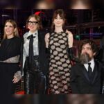 Marisa Tomei Instagram - A thrill of a lifetime to be part of @rebeccamillerstoryteller’s “#SheCametoMe“. With #peterDinklage, @annehathaway, and the great @joannakulig_official. Berlin ! @Berlinale! Dress Alexander McQueen Makeup @wendyrowe Hair @giannandreahair