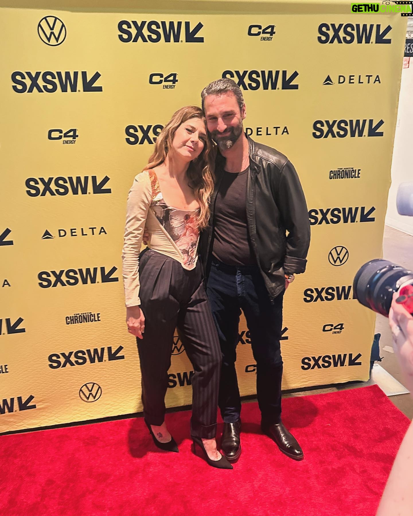 Marisa Tomei Instagram - #SXSW with Extraordinary director writer producer of “High Tide” @mcalvani and crew @marcopigossi @jrbland