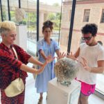 Marisa Tomei Instagram - Ancient orbs at the Acropolis museum @therealkateshela