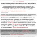 Marisa Tomei Instagram - Thank you to @hollywoodreporter for the new feature on Directors @jessshortbull & @tomaselli (Link in bio) as well as the mentions in their Critics Picks for Best Films of 2023 and upcoming Oscar predictions.