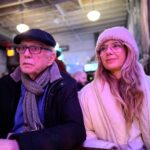 Marisa Tomei Instagram - Took pop for 🍕 @robertaspizza. So delish. Note his toothpick 😉💙 I stayed cozy warm with my @suziekondi hat. Time to chow down on the arrabiata pizza .
