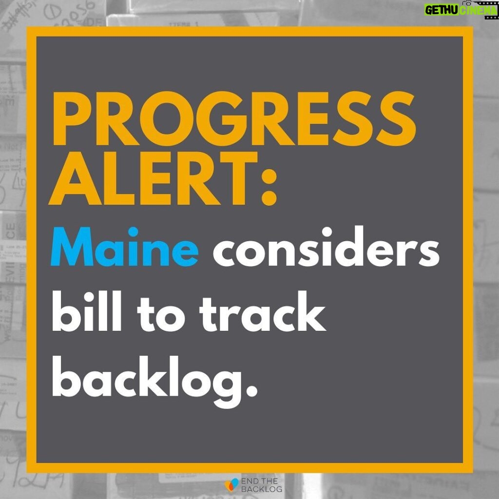 Mariska Hargitay Instagram - EXCITING UPDATE: Maine—the only state yet to achieve any of the six pillars of rape kit reform—may finally adopt a rape kit tracking system under a new bill. Learn more via the link in our bio.
