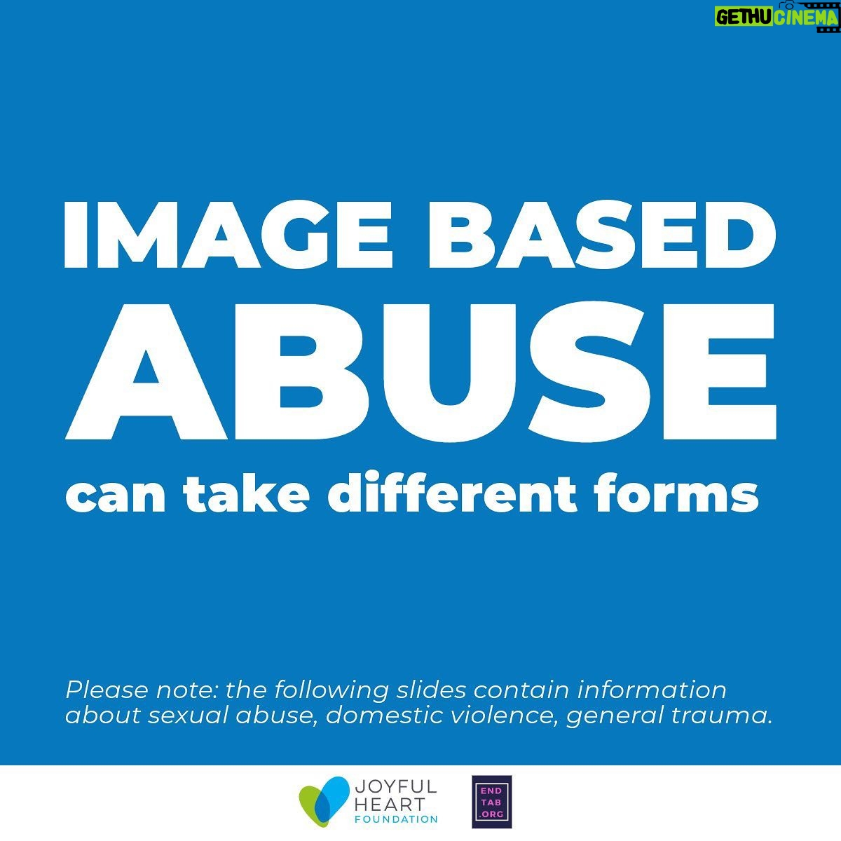 Mariska Hargitay Instagram - There are various forms of Image Based Abuse (IBA). We turned to the expert @adamrdodge to help explain the different kinds of IBA throughout the digital world. Learning what these forms of abuse look like, and go to ENDTAB.org to find out how to protect yourself. TW: These slides include information about sexual abuse, domestic violence, and general trauma. In addition to our work raising awareness around IBA, we also want to let you all know that we are co-hosting the first Virtual Summit on Deepfake Abuse. Learn more about this historic event at the link in our bio.
