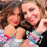 Mariska Hargitay Instagram - Still in the afterglow of the most magical night. Deepest gratitude to @taylorswift for your poetry and wisdom. You inspire us and connect us to our #delicate tenderness, joy, hope and strength—and most of all, our wish to live and love courageously. Thank you, Taylor, for all you do and all you are. 🫶🏼💖🌟 Thank you 🌳♥️