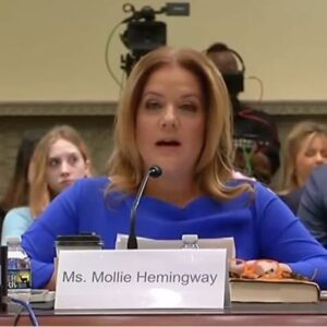 Marjorie Taylor Greene Instagram - Incredible testimony by Mollie Hemingway. She summed up everything wrong with our elections.