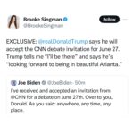 Marjorie Taylor Greene Instagram - “To ensure candidates may maximize the time allotted in the debate, no audience will be present.” Controlled, so that an audience can’t be heard agreeing and supporting Trump and the moderators can attack Trump as much as possible while babying Butterbeans for Brains Biden.