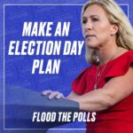 Marjorie Taylor Greene Instagram - GEORGIA PATRIOTS: Our freedom, our rights, and America’s future is on the line in 2024. We need conservative Patriots to show up big and FLOOD THE POLLS. Get out and vote!