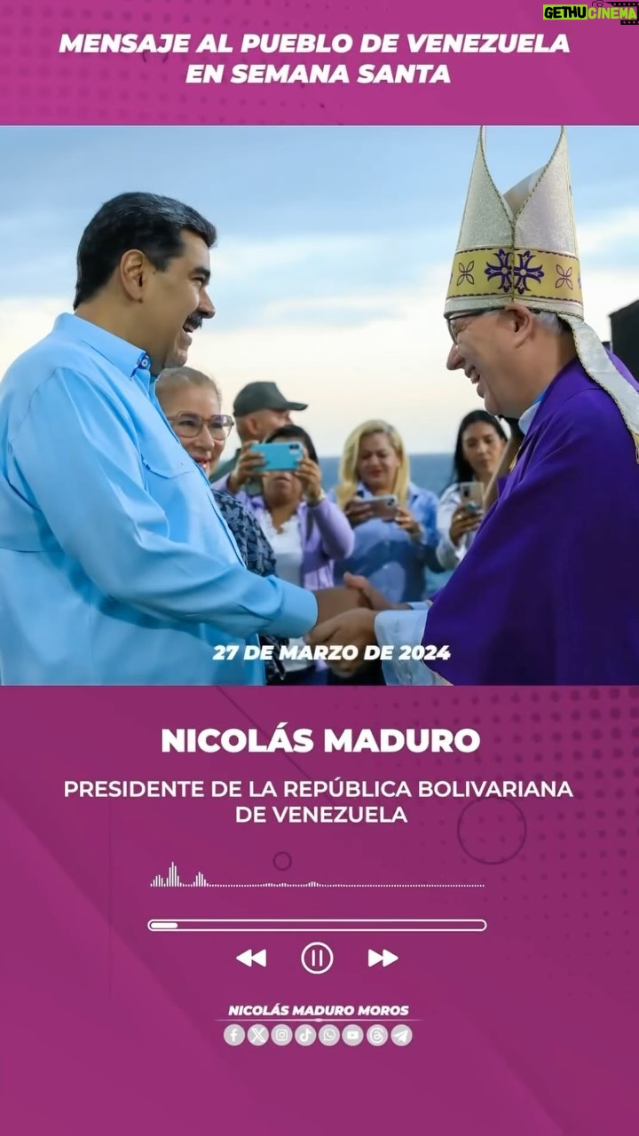 Marlene De Andrade Instagram - Pdte. @Nicolasmaduro: Este miércoles santo recuerdo a mi madre cuando me decía “Dios Proveerá”. Hoy le pido al Nazareno que nos proteja y bendiga a toda la Patria. ¡Cuídense esta Semana Santa, bendiciones y felicidad! 🇻🇪🙏🏻🙏🏻🙏🏻