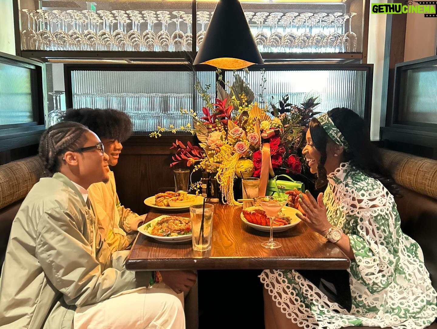 Marlo Hampton Instagram - I had a very special Mother’s Day 🌹🍽️with my favorite guys! Thanks Michael & William 😘