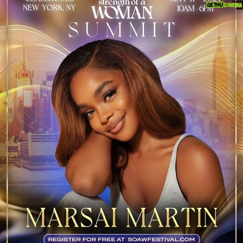 Marsai Martin Instagram - NYC!! Join me on May 11th for the 3rd annual @therealmaryjblige x @pepsi Strength of a Woman Summit! I’m excited to be a part of this transformative experience. Let’s take things to the next level! ✨ Empower. Educate. Elevate. Registration is free! Get your tickets today! Link and full lineup in bio: @soawfestival #SOAW2024