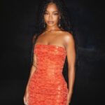 Marsai Martin Instagram – @laquan_smith for the evenings 🥭