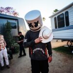 Marshmello Instagram - Second slide is my favorite 1. Me feelin myself at my first @stagecoach 2. Debuted new song with @kanebrown while he was on FT 3. Me and @diplo after we shut down his tent 4. Me and Thomas Wesley plotting before the set 5. Just a handsome cowboy 6. A happier mashup I made on my way to the festival 7. My final bow