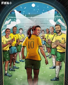 Marta Instagram - Marta, standing tall among Brazil's iconic No10s. 🇧🇷🌟 #FIFAWWC | #FIFAWorldCup