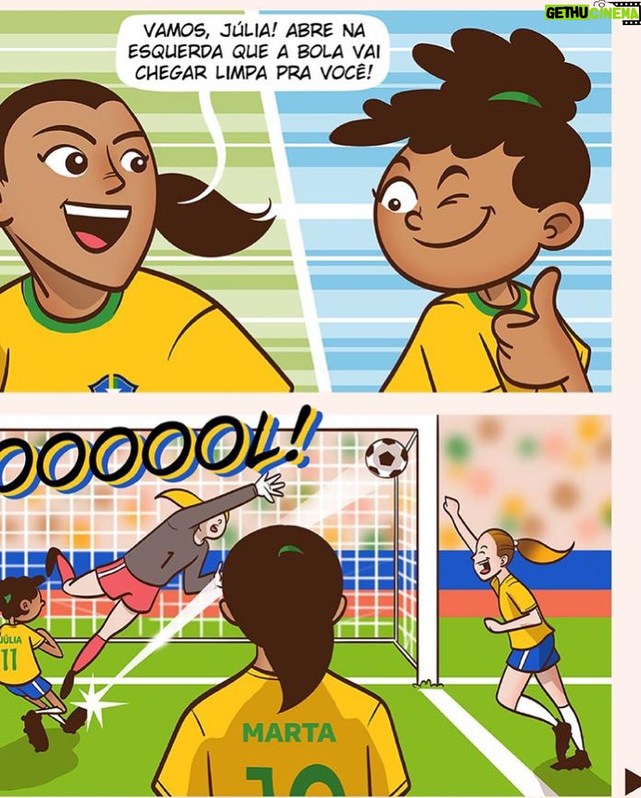 Marta Instagram - Eu já fui como a Júlia, uma criança que sonhava em jogar futebol. Todas as 'Júlias' da nova geração, acreditem: Você podem tudo! Feliz Dia Das Crianças! @selecaofemininadefutebol Créditos: @cascaozoila @lucianofreitaslu