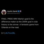 Marta Instagram - THERE’S ONLY ONE MARTA 🐐 Within five minutes of entering the pitch, @martavsilva10 not only scored @orlpride’s 200th goal in program history, but led them to victory 😎 #marta #nwsl #orlpride