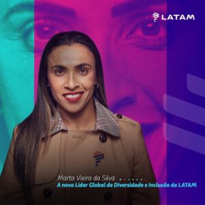 Marta Instagram - Estou muito feliz e honrada em anunciar que a partir de hoje sou a nova Líder Global de Diversidade e Inclusão da @latamairlines. Embarco neste voo com a importante missão de apoiar-los na construção de uma companhia ainda mais plural. Eu, que sempre acreditei e luto diariamente para que todos e todas tenham oportunidades iguais de escolha em suas vidas, escolhi fazer parte deste movimento do grupo LATAM porque acredito que, juntos, conseguiremos levar mais sonhos aos seus destinos. E é isto que buscaremos nos próximos anos! É isso que me faz voar. #MartaComLATAM #ÉIssoQueNosFazVoar