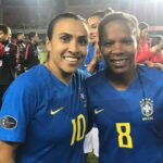 Marta Instagram - O futebol feminino tem muito a te agradecer , Obrigada por tanto e parabéns pela belíssima carreira ! Feliz e grata em ter feito parte da sua história! . . Women’s soccer has a lot to thank you for, thank you for so much and congrats on your beautiful career! Happy and thankful to have been a part of your story! @oficial_formiga @miramota @selecaofemininadefutebol