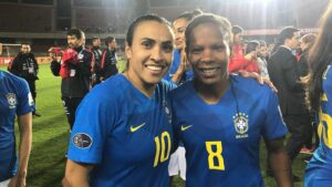 Marta Instagram - O futebol feminino tem muito a te agradecer , Obrigada por tanto e parabéns pela belíssima carreira ! Feliz e grata em ter feito parte da sua  história!
.
.

Women’s soccer has a lot to thank you for, thank you for so much and congrats on your beautiful career! Happy and thankful to have been a part of your story! @oficial_formiga @miramota  @selecaofemininadefutebol
