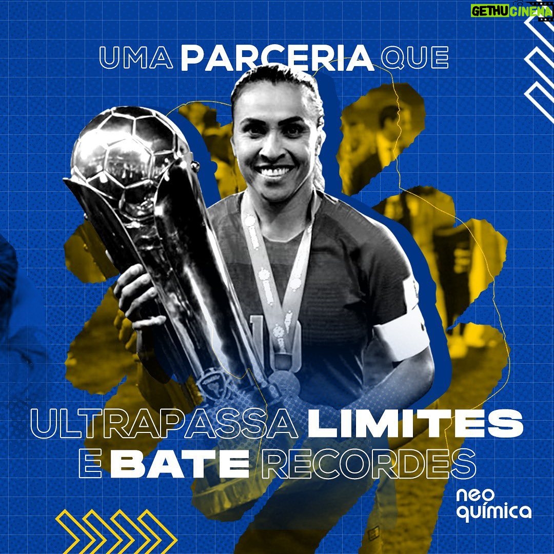 Marta Instagram - Marta & #Neoquimica, uma dupla que ultrapassa limites. O futebol é o fio condutor dessa parceria que só nos traz alegrias #NMotivos #NMotivosParaAmarMarta