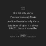 Marta Instagram – “I am so happy knowing that little girls all over the world will be able to watch us out on the pitch living out our dreams.” ⁠
⁠
@martavsilva10 is dedicating this World Cup to little girls everywhere. (Link in bio) • 📸: @samrobles/The Players’ Tribune