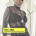 Mary J. Blige Instagram – Mary J. shares what special lyric she’d like to share with fans as she is inducted into the Rock & Roll Hall of Fame. Check out her full reaction to the announcement at the link in bio.