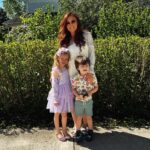 Mary Louis Kanellis-Bennett Instagram - Red eye flight, makeup from last night, but it’s all for them and it’s time for church!!! #motherday