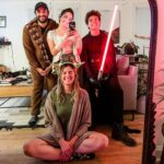 Mary Mouser Instagram - last weekend was outta this world 😌🚀✨ happy 3rd or 5th birthday last Friday, @chaseabraham. Thanks for giving us an excuse to party like it was 1995. 💫 can you tell which character each of us dressed as?? 👀🌟