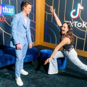 Mary Mouser Instagram - GO WATCH MY BEST FRIEND FREAKING KILL IT IN @hesallthatmovie!!! 

v v proud bestie right here 💖

also - I love you, @tannerbuchananofficial, for putting up with my antics. And honestly, you usually just match my antics with your own 😂 so thanks for that too.