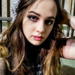 Mary Mouser Instagram - we are the children of the night 🦇🎶 . sure, we had to get a little creative this year to keep ourselves busy - but we kept it safe and still had a rockin’ time 🤘 . 🎃 hope you had a safe & spooky Halloween! Did you dress up? WHO DID YOU DRESS UP AS?! 🎃 . PS. If you know @miwband, then you get some of those recreation @rickyxolson shots I did 😂 & comment if you know what I mean!
