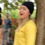 Mary Mouser Instagram - I’m not the only one who has dreams that are SO vivid you could swear that you spent a whole day filming them with an entire cast and crew, right? 😳 swipe through to see how Sam’s nightmare was done. >>> I have to know, did you guess it was a dream before Sam woke up? When I read the script I was TOTALLY caught off guard! my favorite thing about this is seeing @peytonlist and I sneaking in little smiles between takes bc we had to pretend we were in battle but in reality we were having a blast 😂 shout out to @juliastunts and @jahnelly for making us look extra bad-ass at all times! 👊
