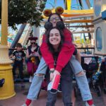Mary Mouser Instagram - 3 things yesterday taught me: 1) Oshún is obsessed w piggyback rides. i nearly tripped and died too many times. 2) it’s Oshún’s world and we’re all just allowed to be here and 3) Disney with the right people is equally as chaotic as it is magical. [oh, and 4) Joey says I make too many lists 🙃]