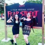 Mary Mouser Instagram - we ain’t afraid of no ghosts. #fearstreet part three was a blast - and we definitely got in on the scares this time around 😈 ps. my partner for fighting off crazy possessed killers? my baby sis @ashleymousermusic for sure.