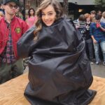 Mary Mouser Instagram - BTS of @cobrakaiseries - filming the drinking competition party scenes from episode 9 from season 2. IT WAS V V COLD - even with the fake alcohol to warm us up 😂 pc: @xolo_mariduena 💖