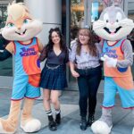 Mary Mouser Instagram - eh, bend the knee, doc. 🥕 #spacejamanewlegacy premiere yesterday was epic - @ashleymousermusic and I killed it at the character matching game… not so much at the pop-a-shot basketball game 😅 but had a 🏀 getting to blast off into the WB Server-verse & deff felt a little looney after all that fun 😜
