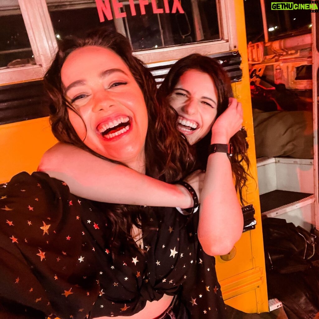 Mary Mouser Instagram - 1978, you say? ✌️✌️✌️ had so much fun last night! thanks @netflix for a night of checking over my shoulder for an axe-wielding slasher 😜 #fearstreet & thanks to my bestie @gabrielletomm for always keeping me on my toes and ready to throw down 😈 …and for letting me borrow her @royal.coven shirt from the ACOTAR collection when I missed the drop 🥺