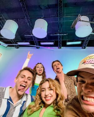 Mary Mouser Instagram - visual list of the people I call to get me out of trouble… and to get me into trouble tbh 🙃💖

I love them all dearly and am grateful every day to this show for the excuse to spend even more time around them. Our types of crazy compliment each other well.. when we’re not wreaking havoc on one set or another 😬

What was your favorite interview moment from this press day so far? 

ps. Snaps for Tanner pulling off the dress better than I ever could 🤘