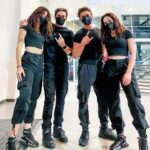 Mary Mouser Instagram - did someone say laser tag? 🖤✨ i 🖤 my twinnem.