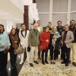 Maryam Amirjalali Instagram - عکس‌یادگاری هتل‌اسپیاس‌کنسرت‌ جناب‌سلامی‌رهبر ارکسترباجمعی‌ازدوستان‌💙